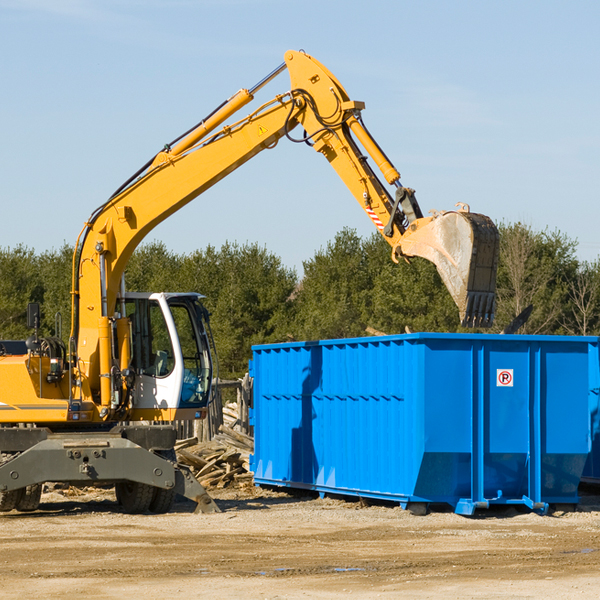 can i pay for a residential dumpster rental online in South End MN